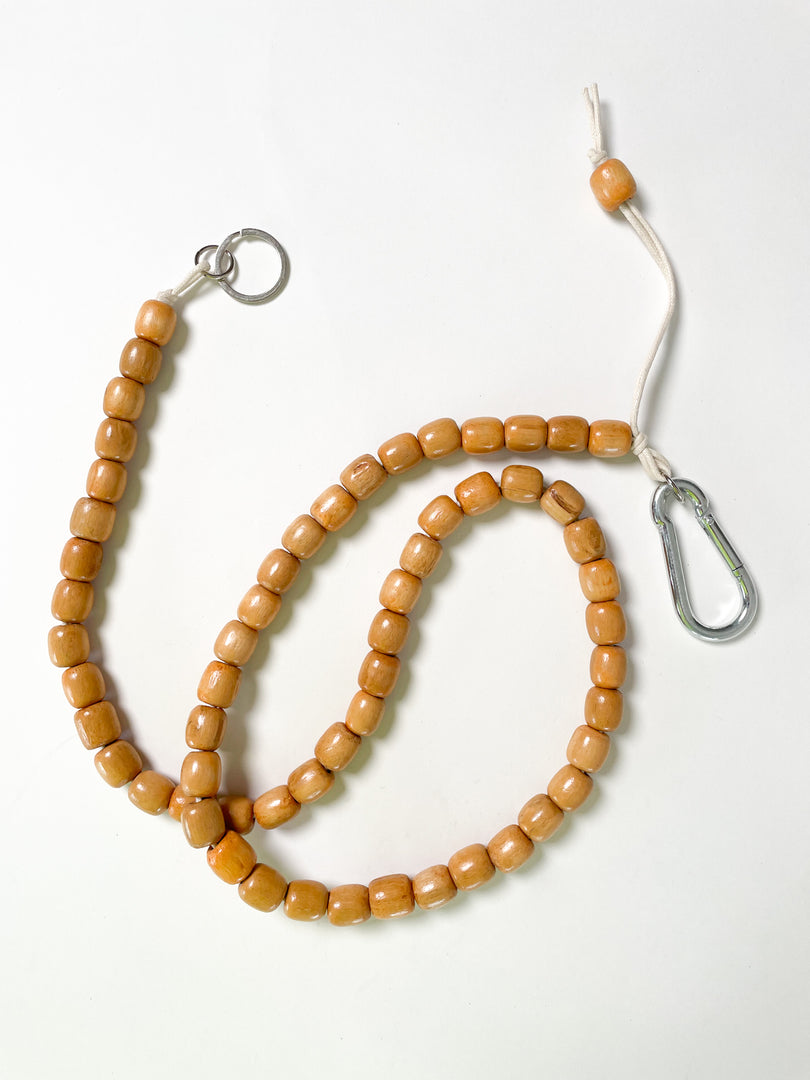 CROSSBODY KEYRING NATURAL