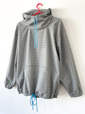 HOODIE CHECK GREY