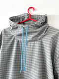 HOODIE CHECK GREY