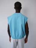 BIG POCKET VEST POOL BLUE