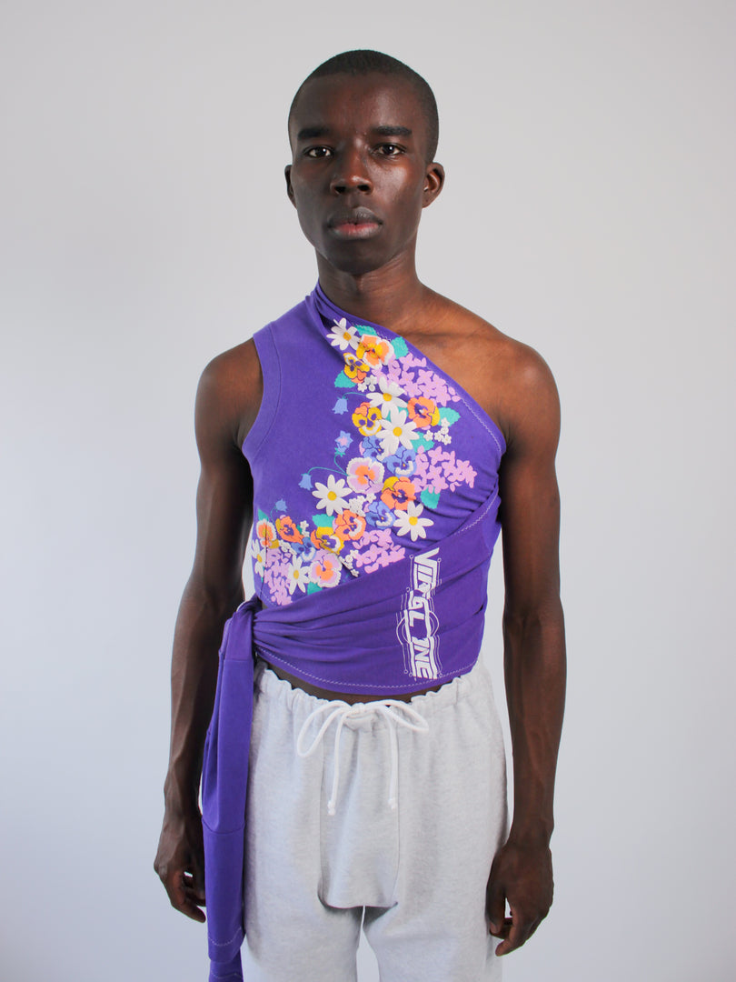 WRAPAROUND TOP PURPLE