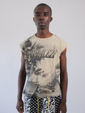 CREASED TANK BEIGE