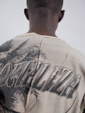 CREASED TANK BEIGE