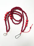 CROSSBODY KEYRING RED