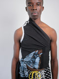 WRAPAROUND TOP BLACK