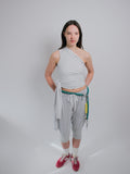 WRAPAROUND TOP GREY