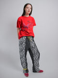 CREASED T-SHIRT RED