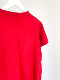 CREASED T-SHIRT RED