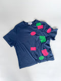 PATCHING THINGS UP T-SHIRT IN NAVY