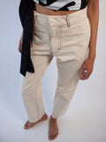 THREE POCKET TROUSERS IN ECRU